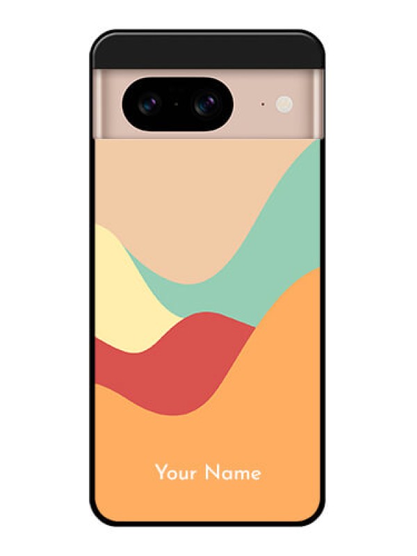 Custom Google Pixel 8 5G Custom Glass Phone Case - Ocean Waves Multi - Colour Design