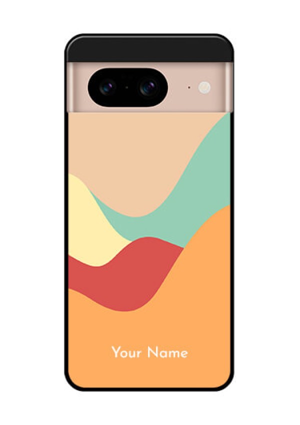 Google Pixel 8 5G Custom Glass Phone Case - Ocean Waves Multi - Colour Design