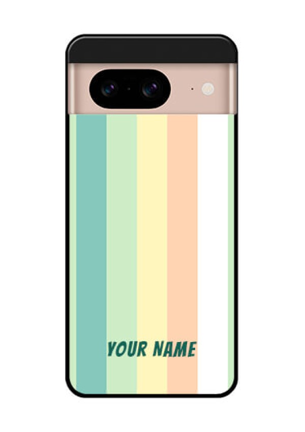 Google Pixel 8 5G Custom Glass Phone Case - Multi - Colour Stripes Design