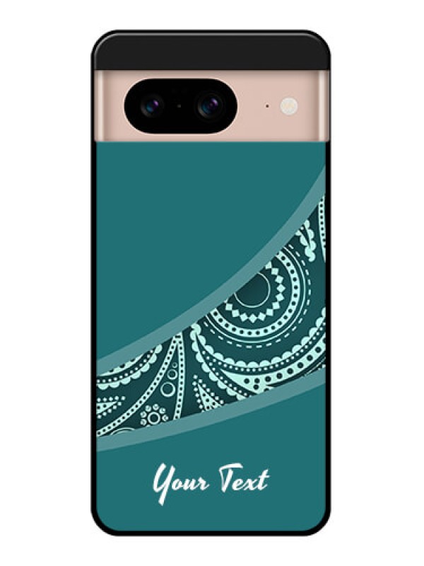 Custom Google Pixel 8 5G Custom Glass Phone Case - Semi Visible Floral Design