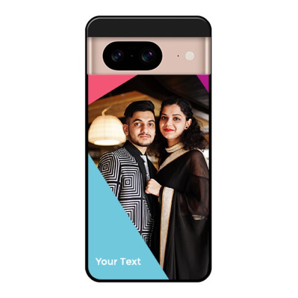 Google Pixel 8 5G Custom Glass Phone Case - Stacked Triple Colour Design