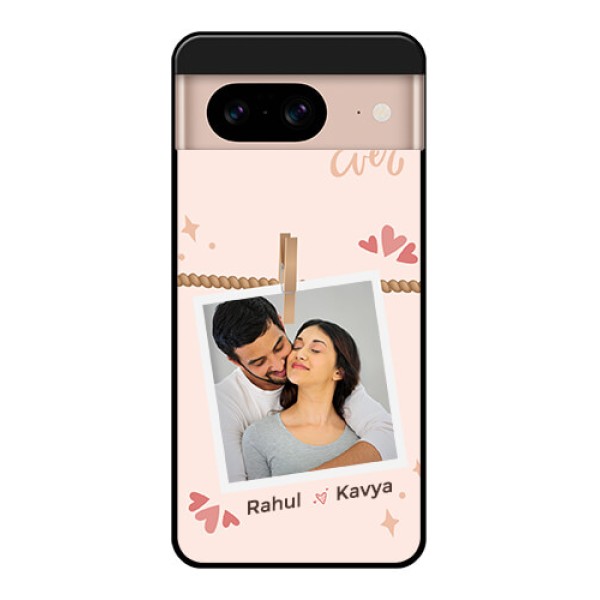 Google Pixel 8 5G Custom Glass Phone Case - Forever And Ever Love Design