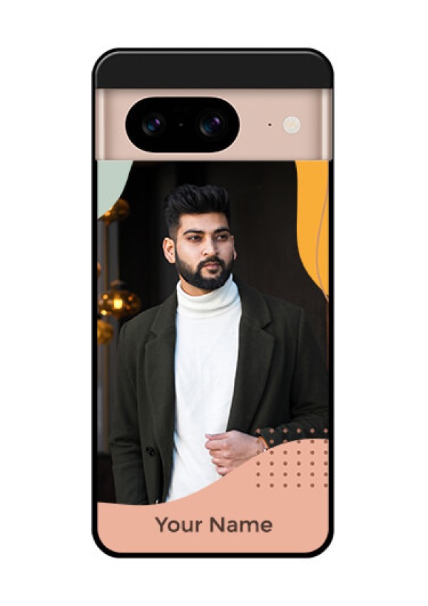 Google Pixel 8 5G Custom Glass Phone Case - Tri - Coloured Overlay Design