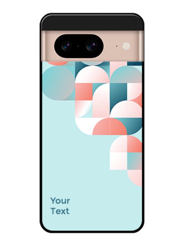 Custom Google Pixel 8 5G Custom Glass Phone Case - Stylish Semi - Circle Pattern Design