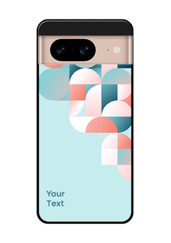 Google Pixel 8 5G Custom Glass Phone Case - Stylish Semi - Circle Pattern Design