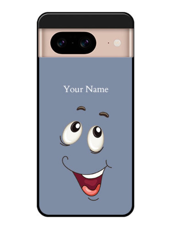 Custom Google Pixel 8 5G Custom Glass Phone Case - Laughing Cartoon Face Design