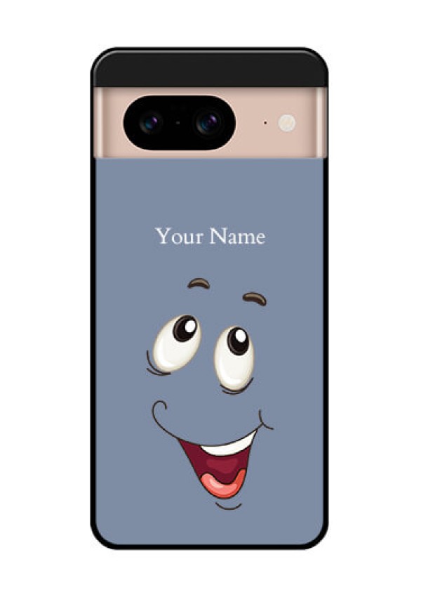 Google Pixel 8 5G Custom Glass Phone Case - Laughing Cartoon Face Design