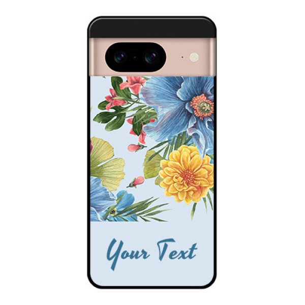 Google Pixel 8 5G Custom Glass Phone Case - Stunning Watercolored Flowers Painting Design