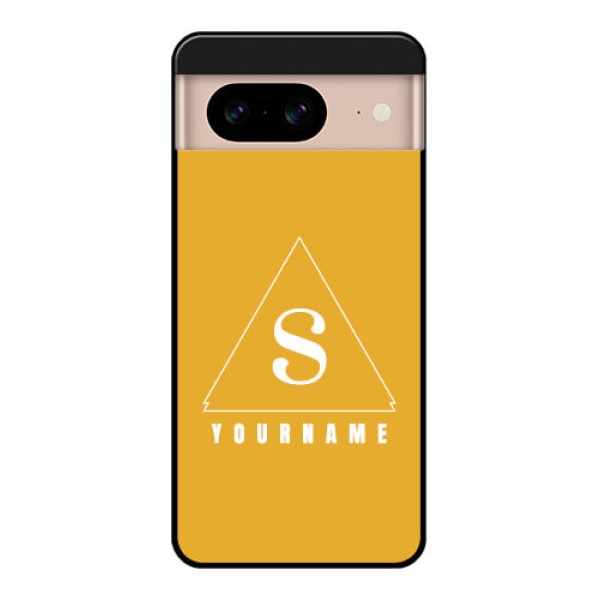 Google Pixel 8 5G Custom Glass Phone Case - Simple Triangle Design