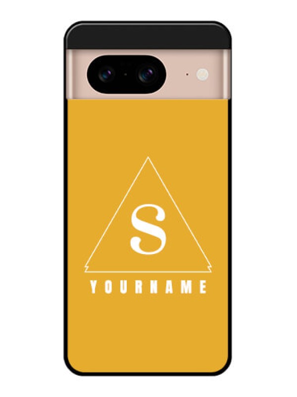 Custom Google Pixel 8 5G Custom Glass Phone Case - Simple Triangle Design