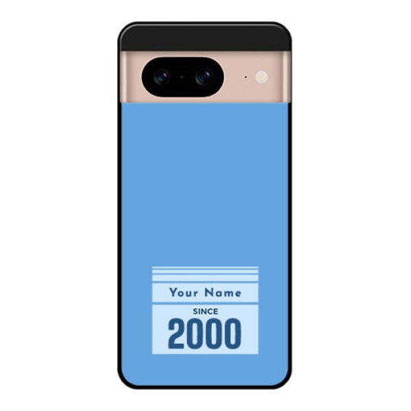 Google Pixel 8 5G Custom Glass Phone Case - Custom Year Of Birth Design