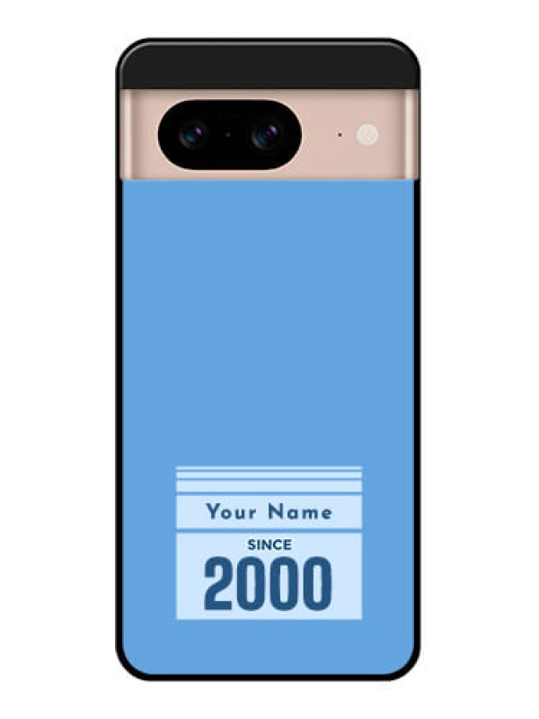 Custom Google Pixel 8 5G Custom Glass Phone Case - Custom Year Of Birth Design