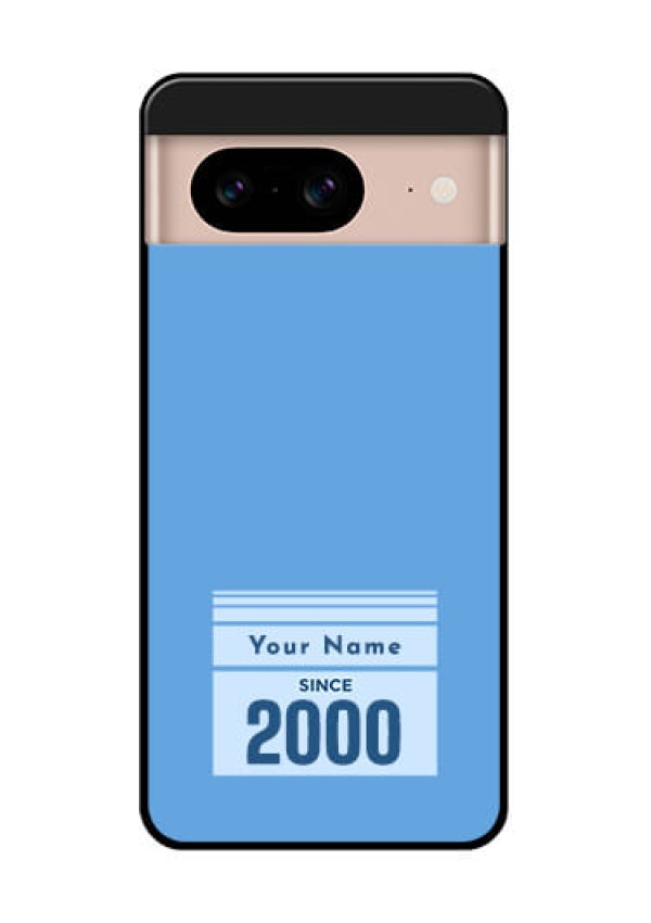 Google Pixel 8 5G Custom Glass Phone Case - Custom Year Of Birth Design