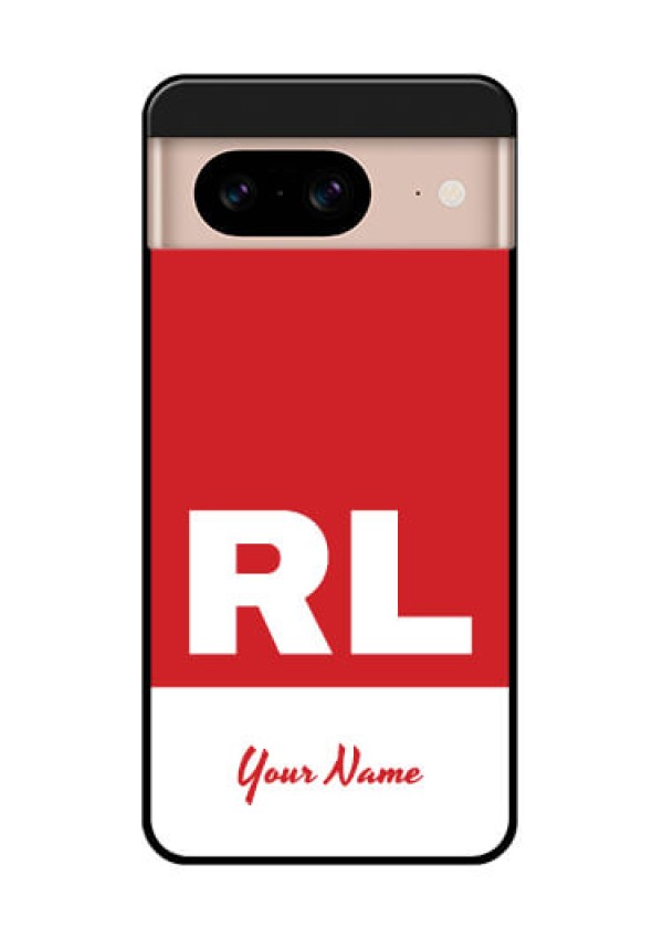 Google Pixel 8 5G Custom Glass Phone Case - Dual Tone Custom Text Design