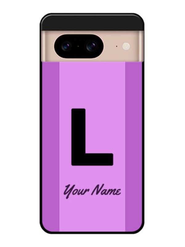 Custom Google Pixel 8 5G Custom Glass Phone Case - Tricolor Custom Text Design