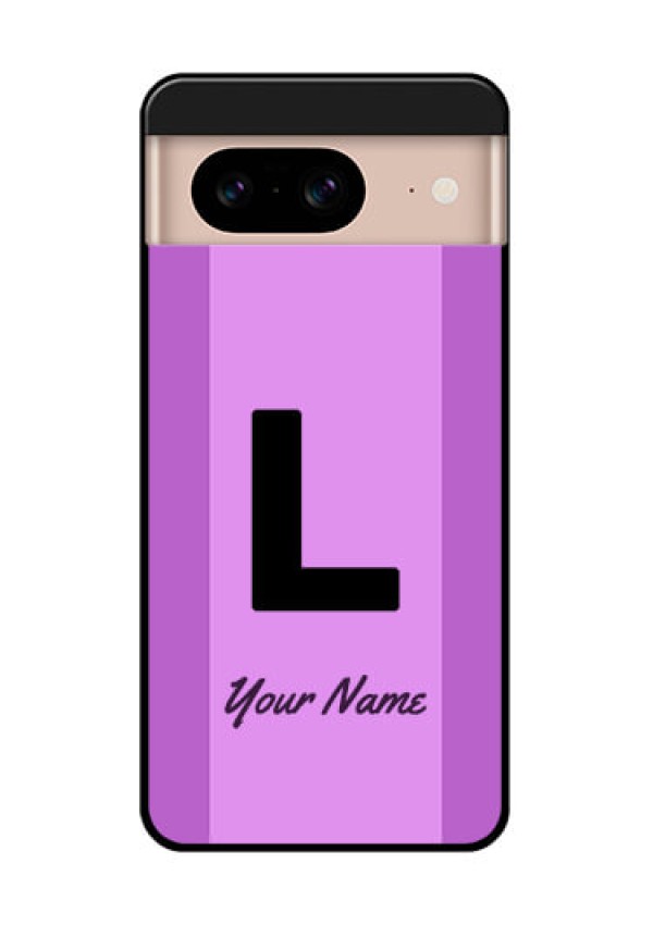 Google Pixel 8 5G Custom Glass Phone Case - Tricolor Custom Text Design