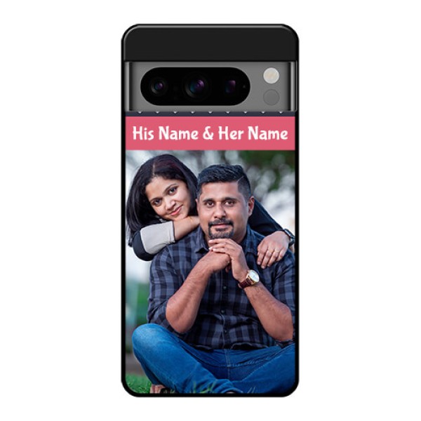 Google Pixel 8 Pro 5G Custom Glass Phone Case - Love Symbols Design