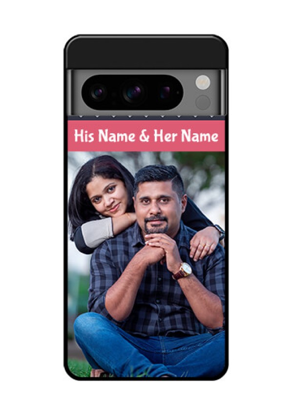 Google Pixel 8 Pro 5G Custom Glass Phone Case - Love Symbols Design