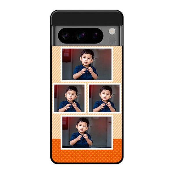 Google Pixel 8 Pro 5G Custom Glass Phone Case - Bulk Photos Upload Design