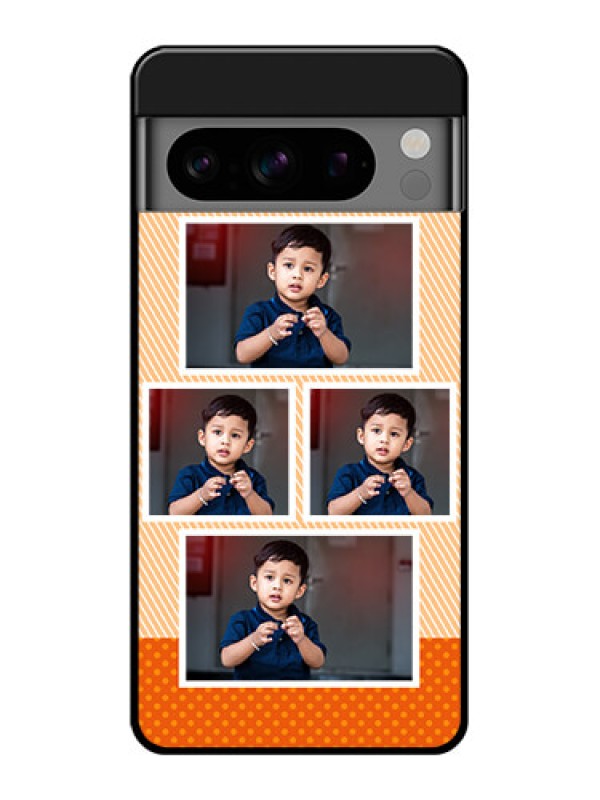 Custom Google Pixel 8 Pro 5G Custom Glass Phone Case - Bulk Photos Upload Design