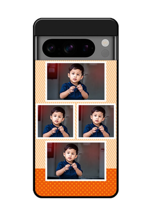 Google Pixel 8 Pro 5G Custom Glass Phone Case - Bulk Photos Upload Design