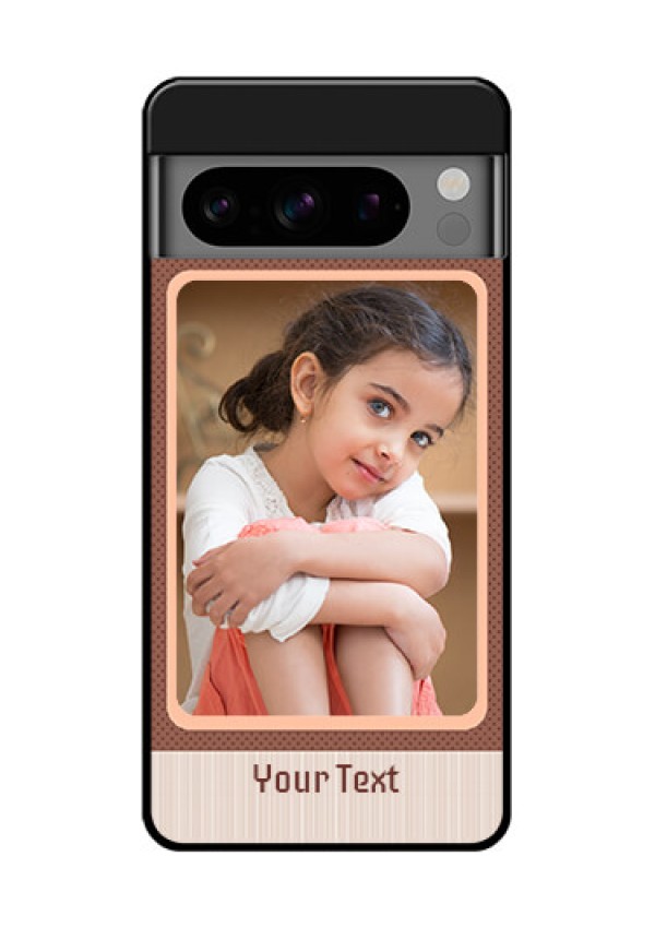 Google Pixel 8 Pro 5G Custom Glass Phone Case - Simple Pic Upload Design
