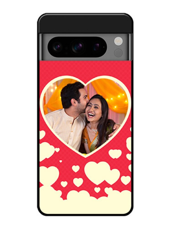 Custom Google Pixel 8 Pro 5G Custom Glass Phone Case - Love Symbols Phone Cover Design