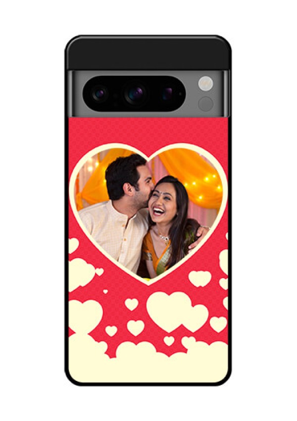 Google Pixel 8 Pro 5G Custom Glass Phone Case - Love Symbols Phone Cover Design