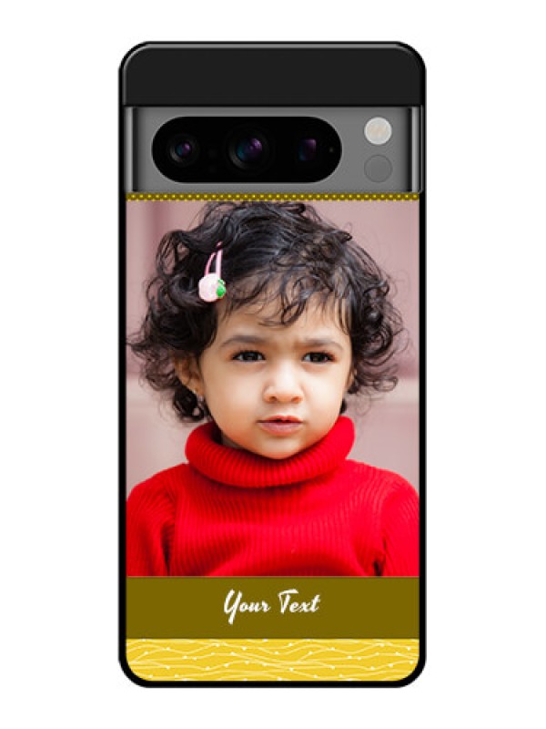 Custom Google Pixel 8 Pro 5G Custom Glass Phone Case - Simple Green Color Design