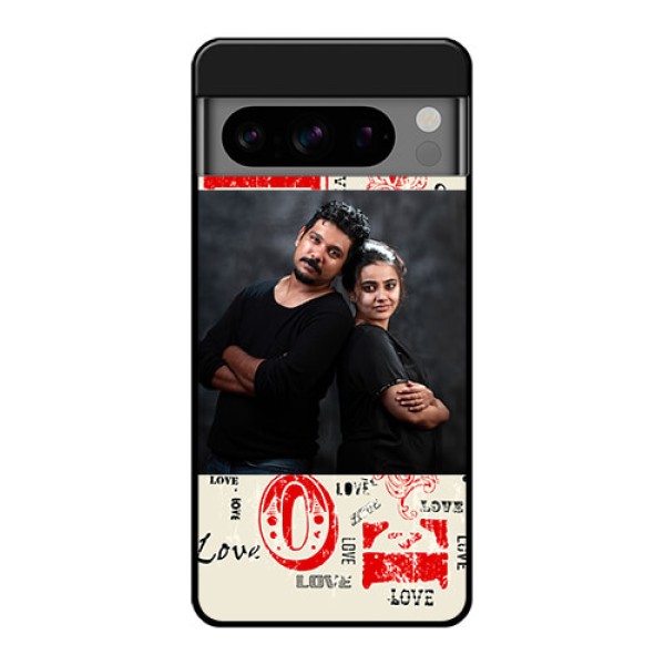 Google Pixel 8 Pro 5G Custom Glass Phone Case - Trendy Love Design Case