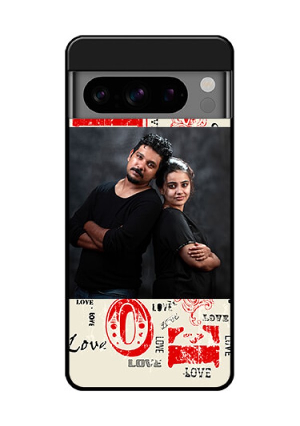 Google Pixel 8 Pro 5G Custom Glass Phone Case - Trendy Love Design Case
