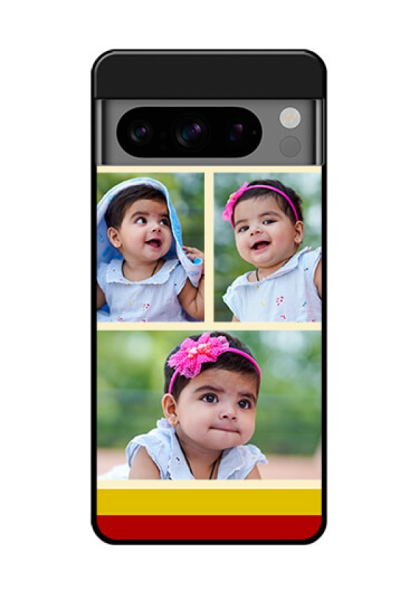 Google Pixel 8 Pro 5G Custom Glass Phone Case - Multiple Pic Upload Design