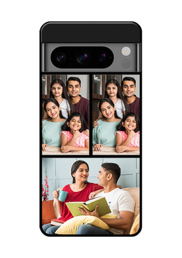Google Pixel 8 Pro 5G Custom Glass Phone Case - Bulk Pic Upload Design