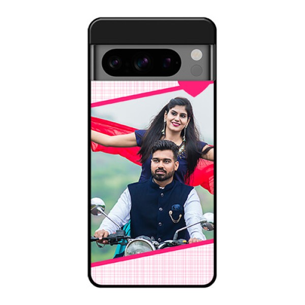 Google Pixel 8 Pro 5G Custom Glass Phone Case - Love Shape Heart Design