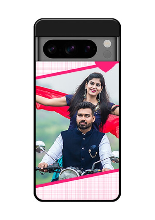 Google Pixel 8 Pro 5G Custom Glass Phone Case - Love Shape Heart Design
