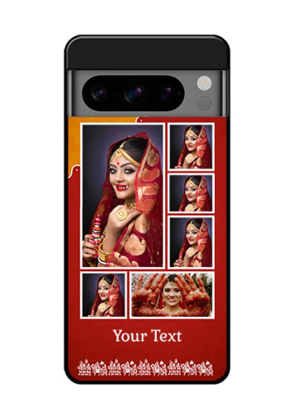 Google Pixel 8 Pro 5G Custom Glass Phone Case - Wedding Pic Upload Design