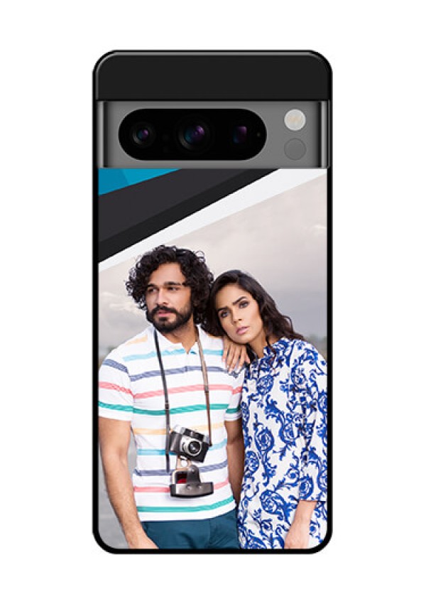 Google Pixel 8 Pro 5G Custom Glass Phone Case - Simple Pattern Photo Upload Design