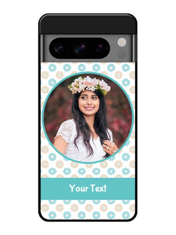 Custom Google Pixel 8 Pro 5G Custom Glass Phone Case - Beautiful Flowers Design