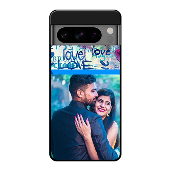 Google Pixel 8 Pro 5G Custom Glass Phone Case - Colorful Love Design