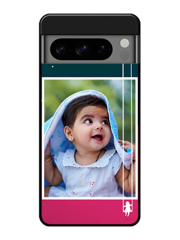 Custom Google Pixel 8 Pro 5G Custom Glass Phone Case - Cute Girl With Cloud Design