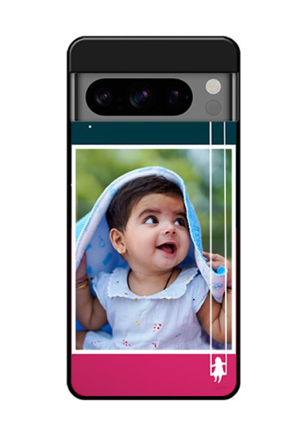 Google Pixel 8 Pro 5G Custom Glass Phone Case - Cute Girl With Cloud Design