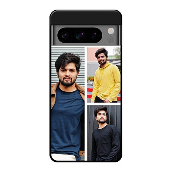 Google Pixel 8 Pro 5G Custom Glass Phone Case - Upload Multiple Picture Design