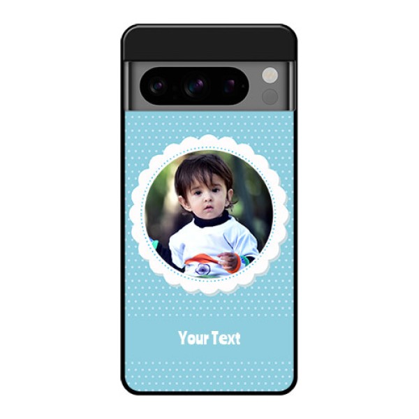 Google Pixel 8 Pro 5G Custom Glass Phone Case - Violet Pattern Design