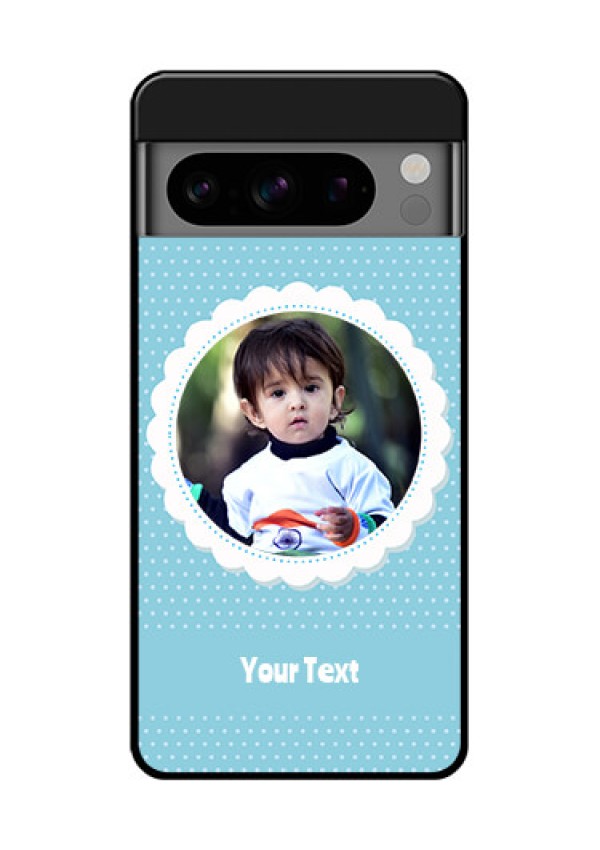 Google Pixel 8 Pro 5G Custom Glass Phone Case - Violet Pattern Design