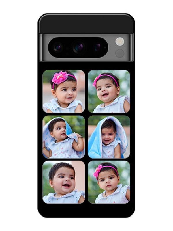 Custom Google Pixel 8 Pro 5G Custom Glass Phone Case - Multiple Pictures Design