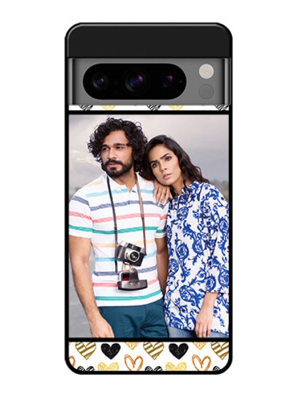 Custom Google Pixel 8 Pro 5G Custom Glass Phone Case - Love Symbol Design