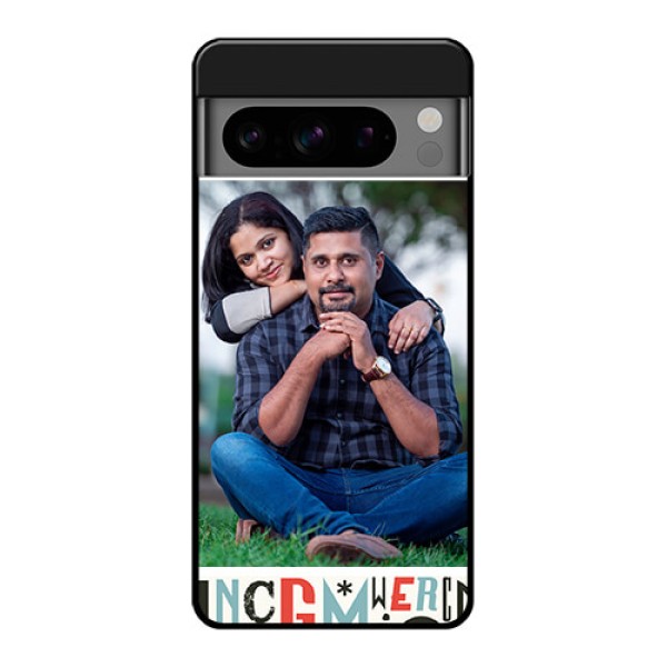 Google Pixel 8 Pro 5G Custom Glass Phone Case - Alphabet Design