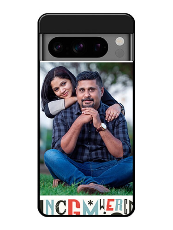 Custom Google Pixel 8 Pro 5G Custom Glass Phone Case - Alphabet Design