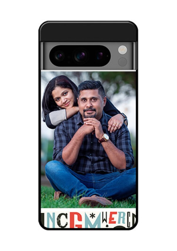 Google Pixel 8 Pro 5G Custom Glass Phone Case - Alphabet Design