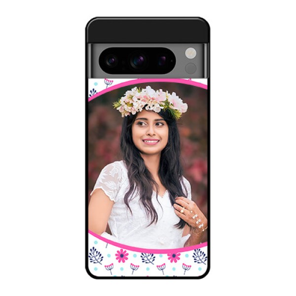 Google Pixel 8 Pro 5G Custom Glass Phone Case - Colorful Flower Design